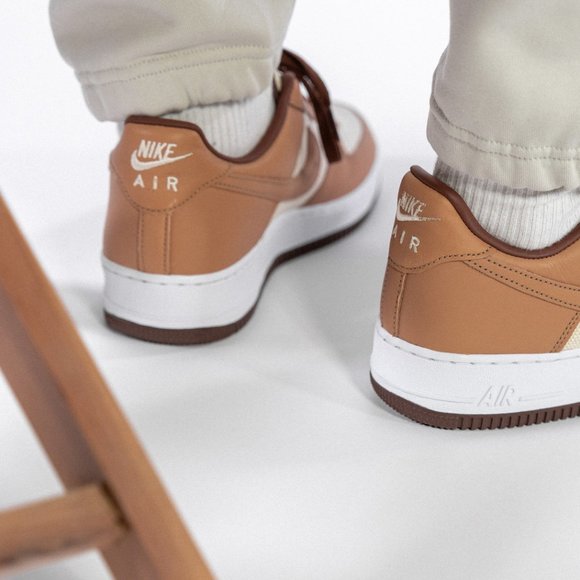 Nike Air Force 1 Shoe (Brown) - Picture 7 of 9